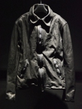 1254-12　BLACK　イタリアンショルダー製品染め襟付きジャケット